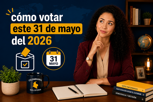 ¿Cómo votar correctamente y marcar el tarjetón presidencial 2026 desde el exterior?