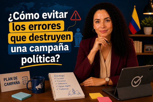 ¿Cómo evitar los errores que destruyen una campaña política?