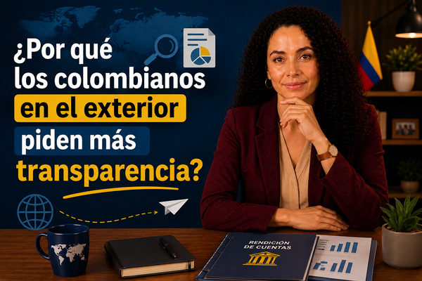 ¿Por qué los colombianos en el exterior piden más transparencia?