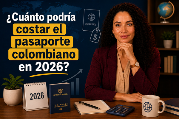 ¿Cuánto podría costar el pasaporte colombiano en 2026?