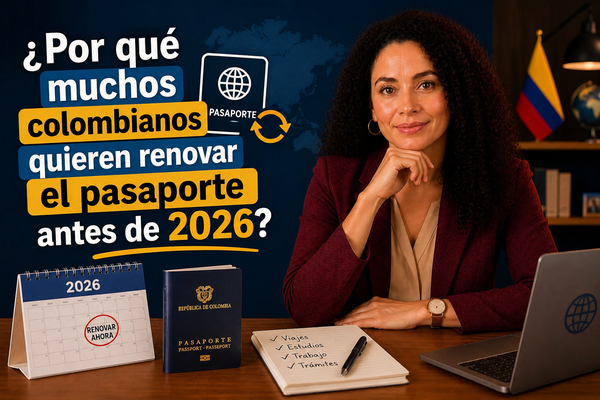 ¿Por qué muchos colombianos quieren renovar el pasaporte antes de 2026?