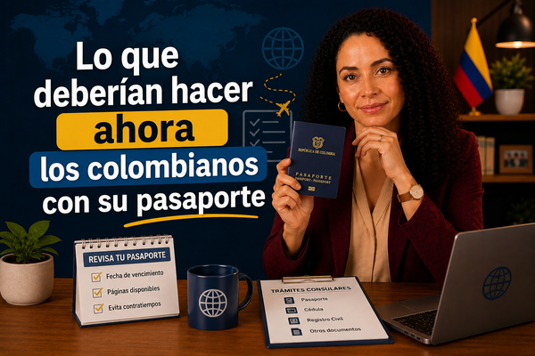 Lo que deberían hacer ahora los colombianos con su pasaporte