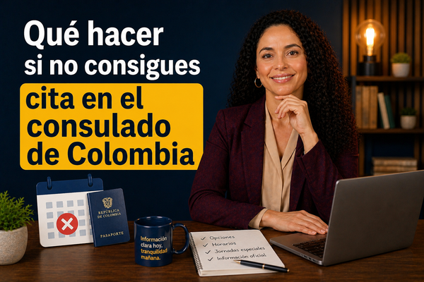 Qué hacer si no consigues cita en el consulado de Colombia