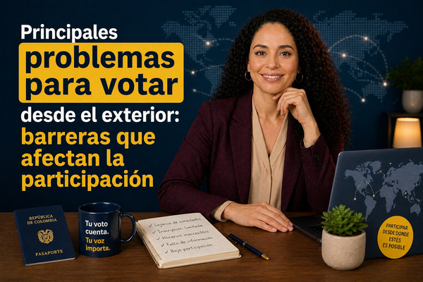 Principales problemas para votar desde el exterior: barreras que afectan la participación