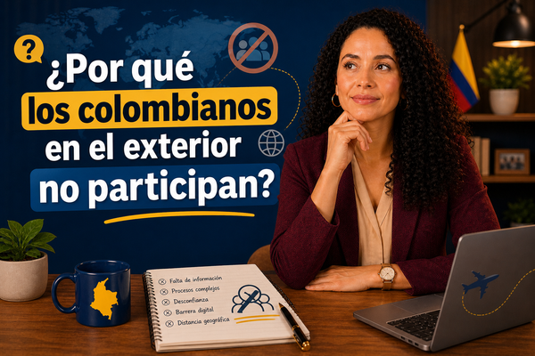 ¿Por qué los colombianos en el exterior no participan?