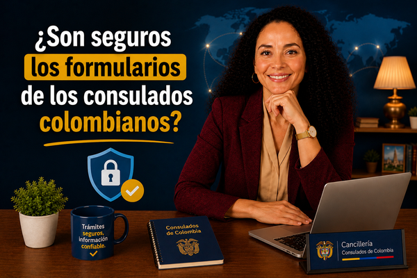 ¿Son seguros los formularios de los consulados colombianos?