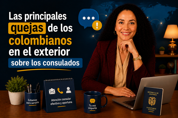 Las principales quejas de los colombianos en el exterior sobre los consulados