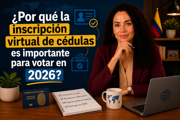 ¿Por qué la inscripción virtual de cédulas es importante para votar en 2026?