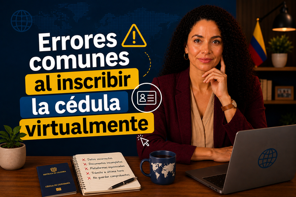 Errores comunes al inscribir la cédula virtualmente