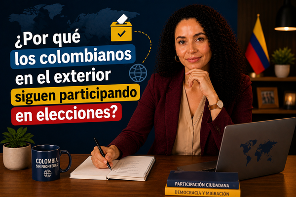 ¿Por qué los colombianos en el exterior siguen participando en elecciones?