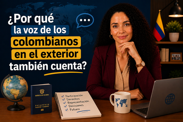 ¿Por qué la voz de los colombianos en el exterior también cuenta?