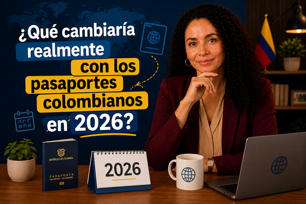 ¿Qué cambiaría realmente con los pasaportes colombianos en 2026?