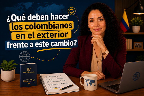 ¿Qué deben hacer los colombianos en el exterior frente a este cambio?