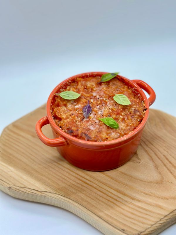 Timballo di Riso al pomodoro e mozzarella