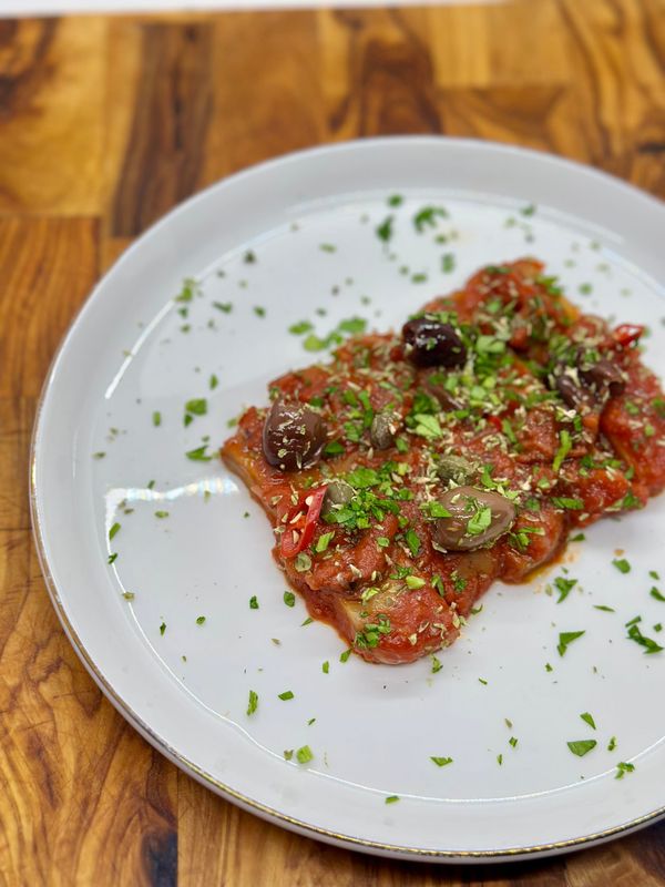 Straccetti di Seitan alla pizzaiola