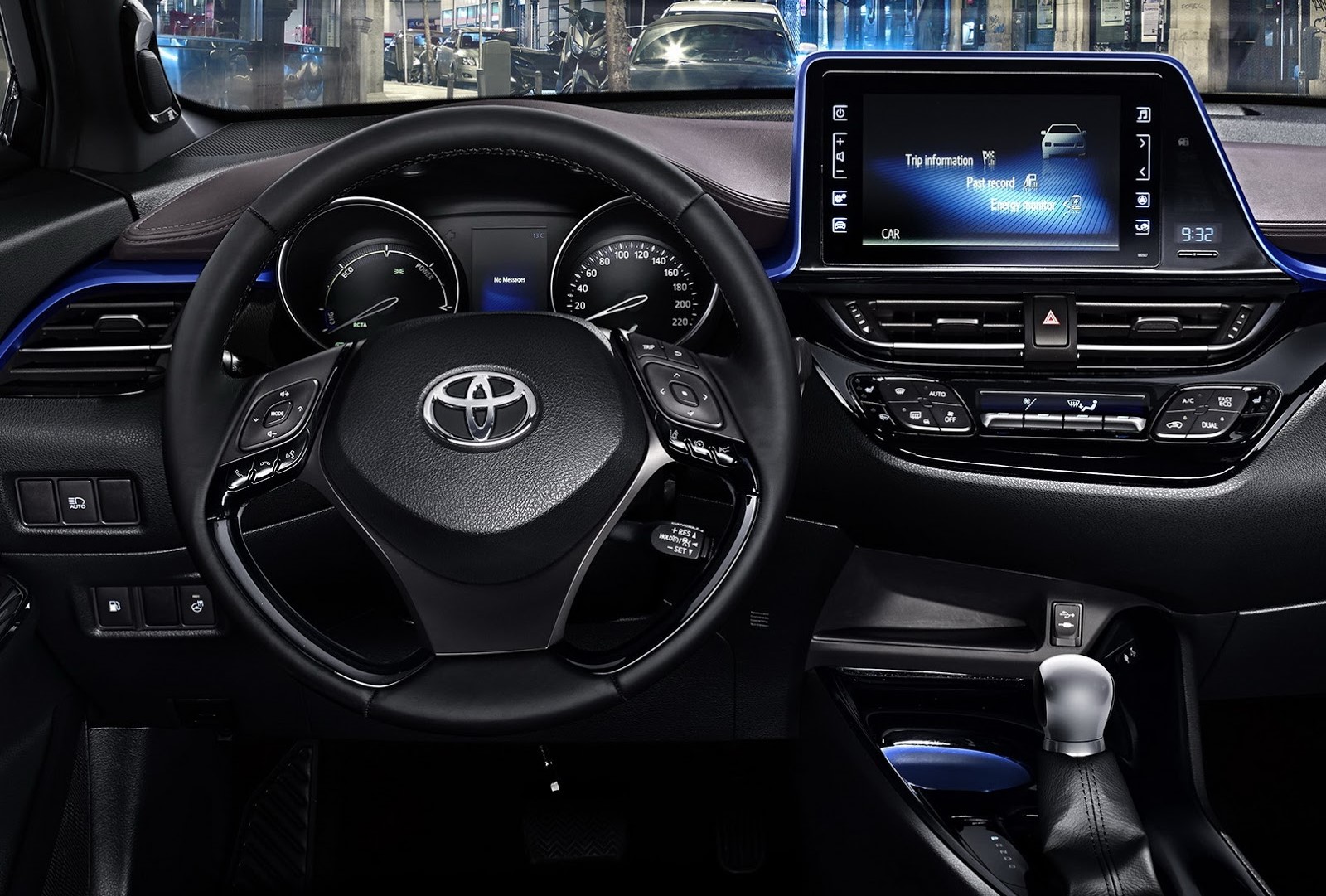 Toyota C-HR "knobless" dashboard