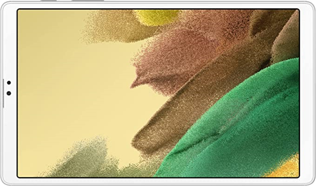 Front screen of the Galaxy A-showing off its ability to shine6 Tab