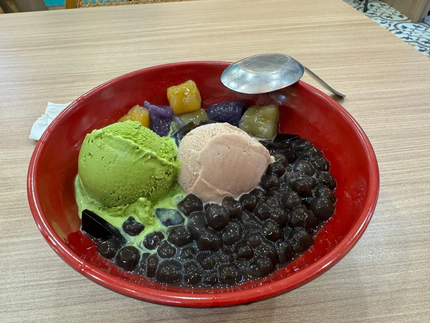 Bild einer ausländischen Süßspeise.