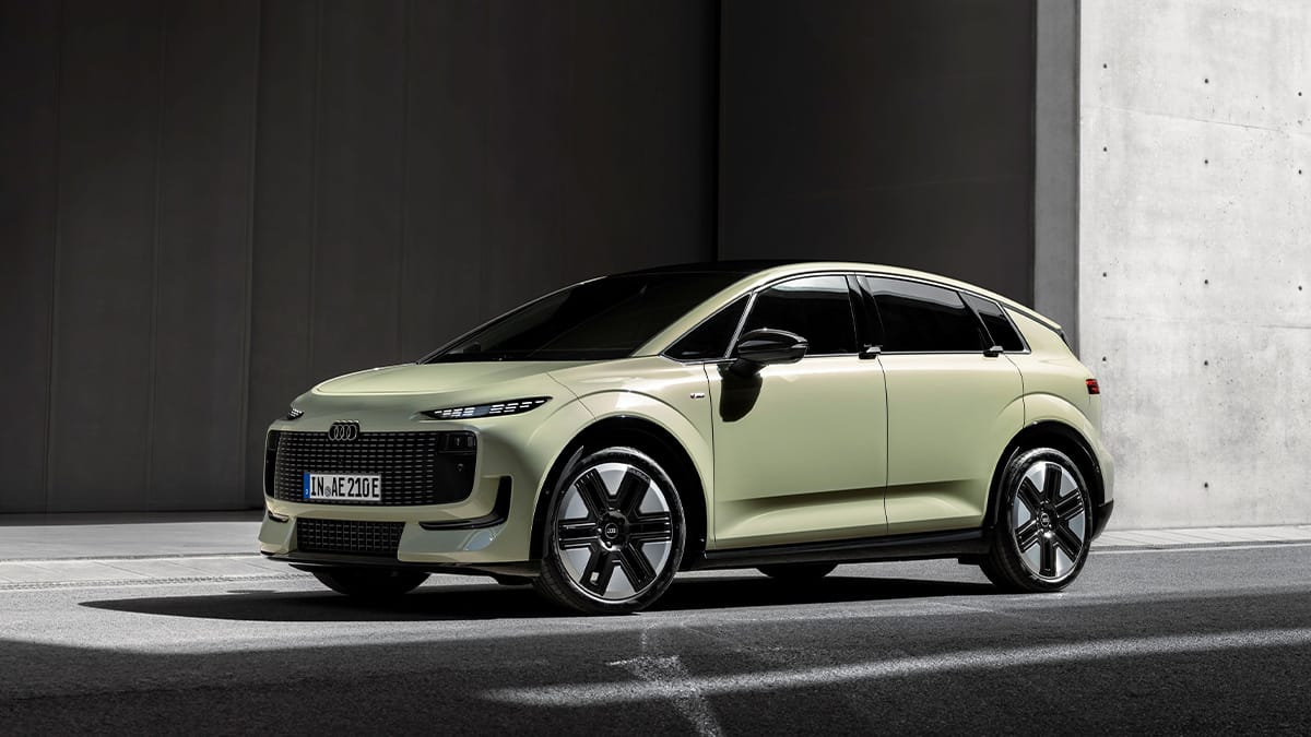  Audi A2 e-tron elektrische compacte hatchback zijaanzicht