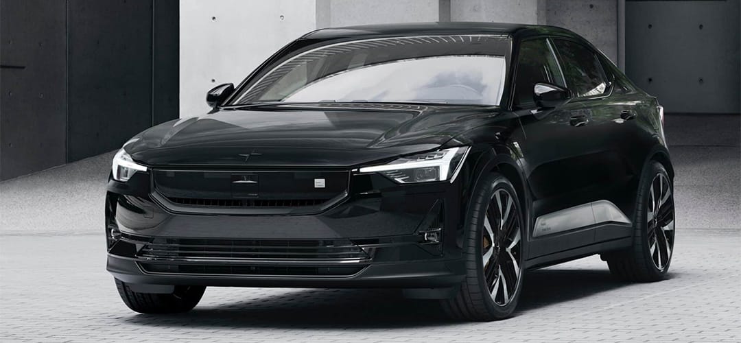 Polestar 2 elektrische sedan voorzijde