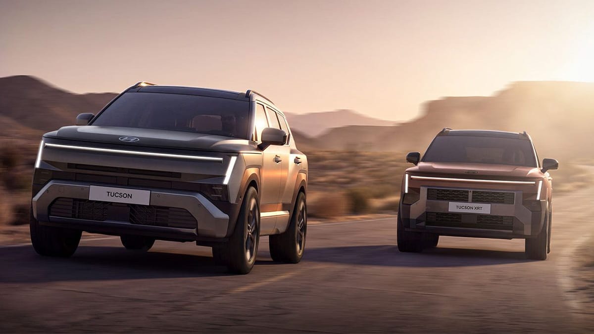 Hyundai Tucson vernieuwd model zijaanzicht