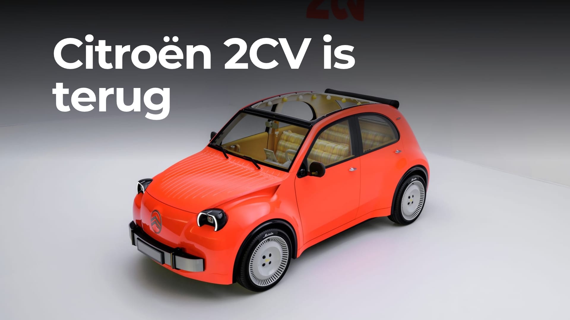 Citroën 2CV is terug: elektrisch voor zo'n € 15.000
