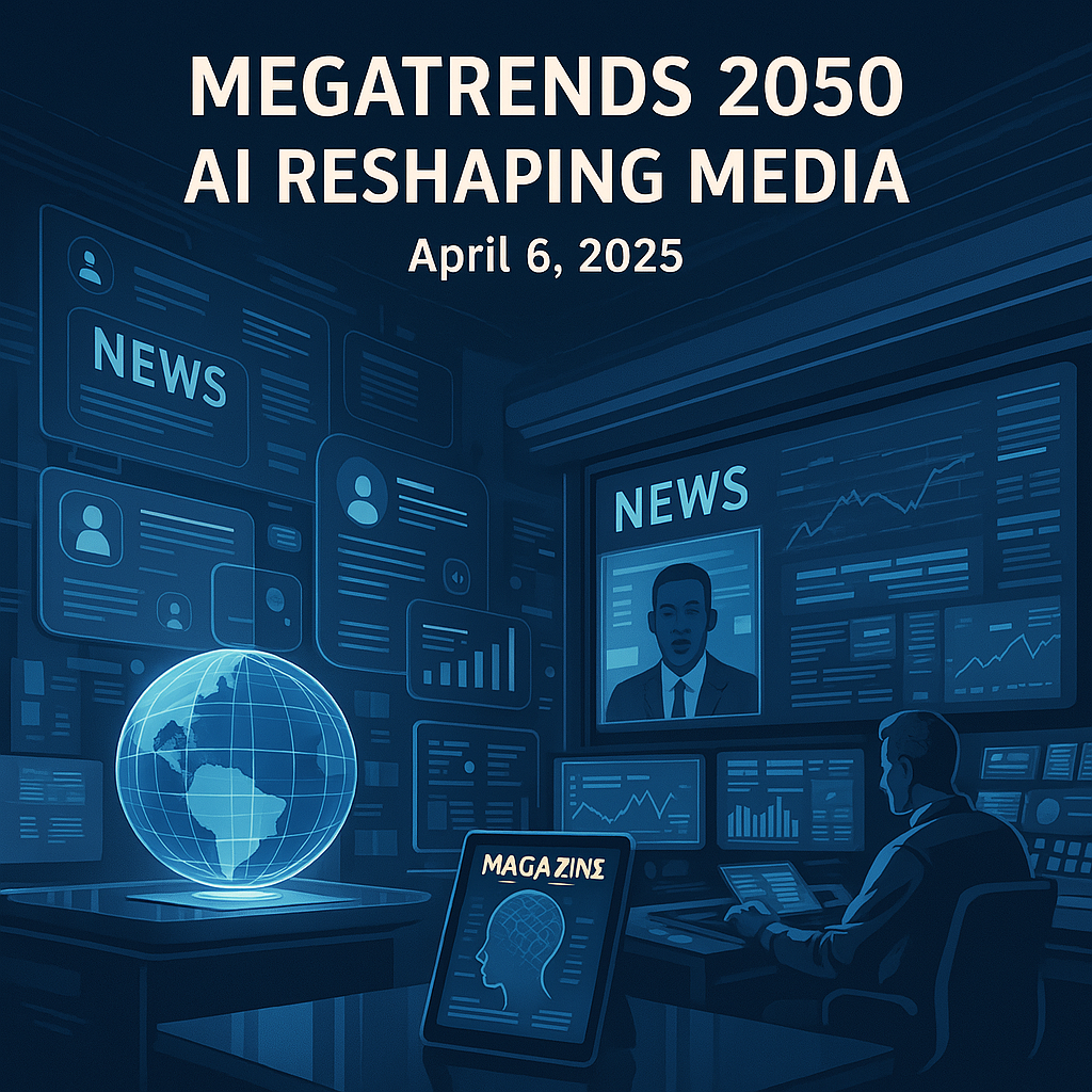 MegaTrends 2050: AI News for Newspapers, TV, Magazines & More