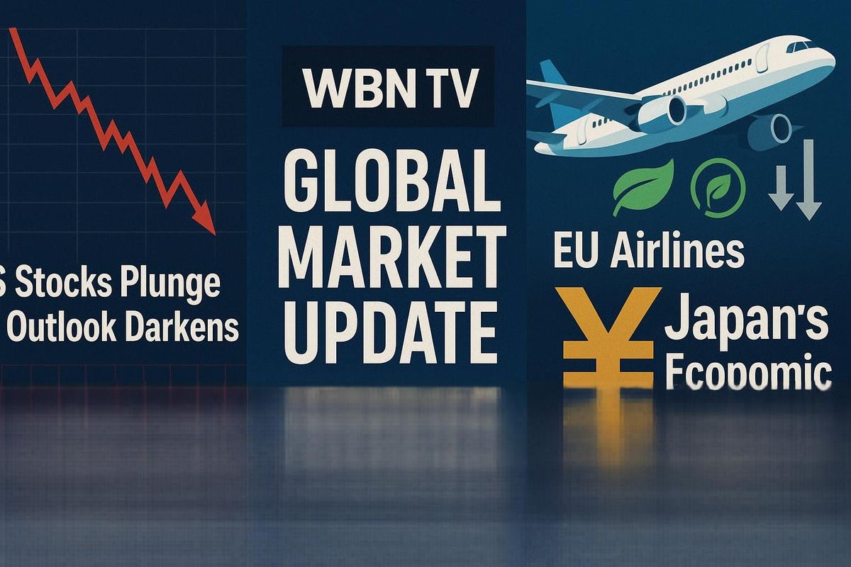 WBN TV - Global Market Update: March 30, 2024: US Stocks Plunge As Outlook Darkens | Japan’s Economic Woes | EU Airlines