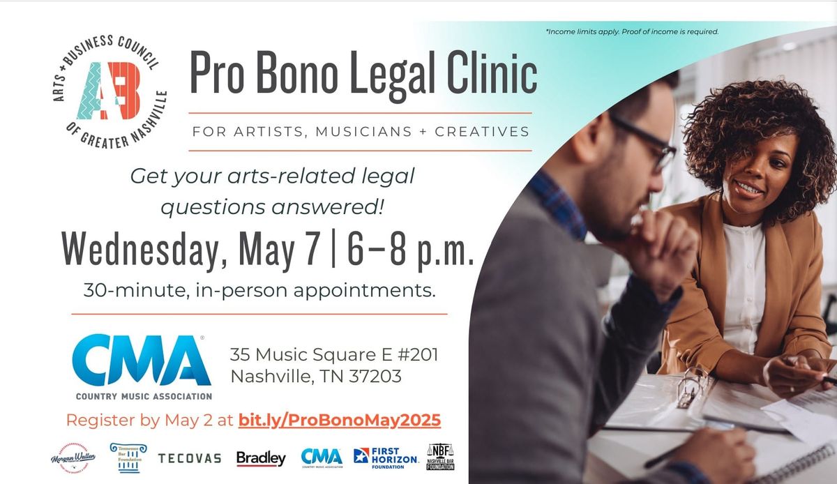 Free Legal Clinic Offers Nashville Artists One-on-One Legal Advice