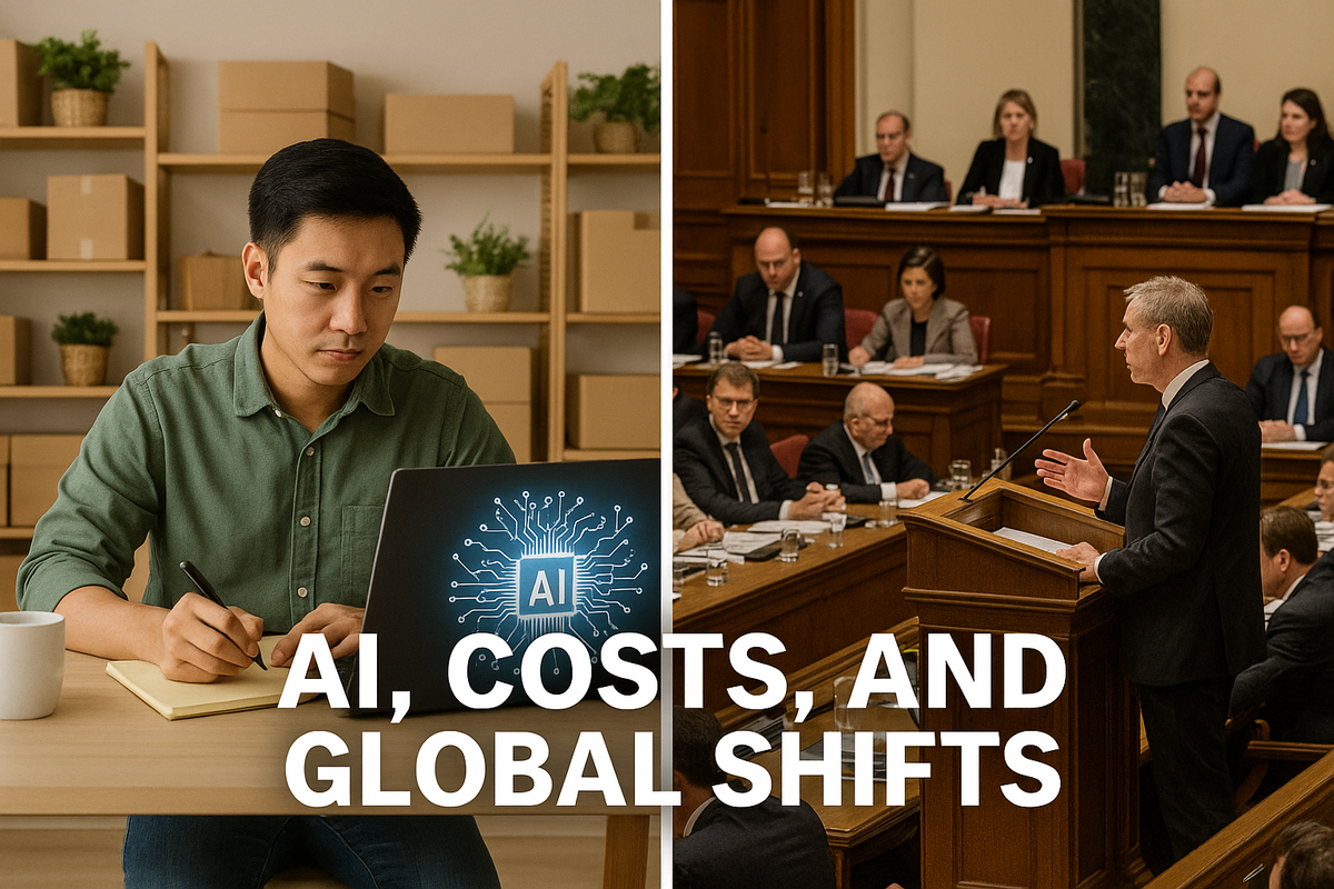 The Global Five: Biz Buzz Before Breakfast: AI, Costs, and Global Shifts
