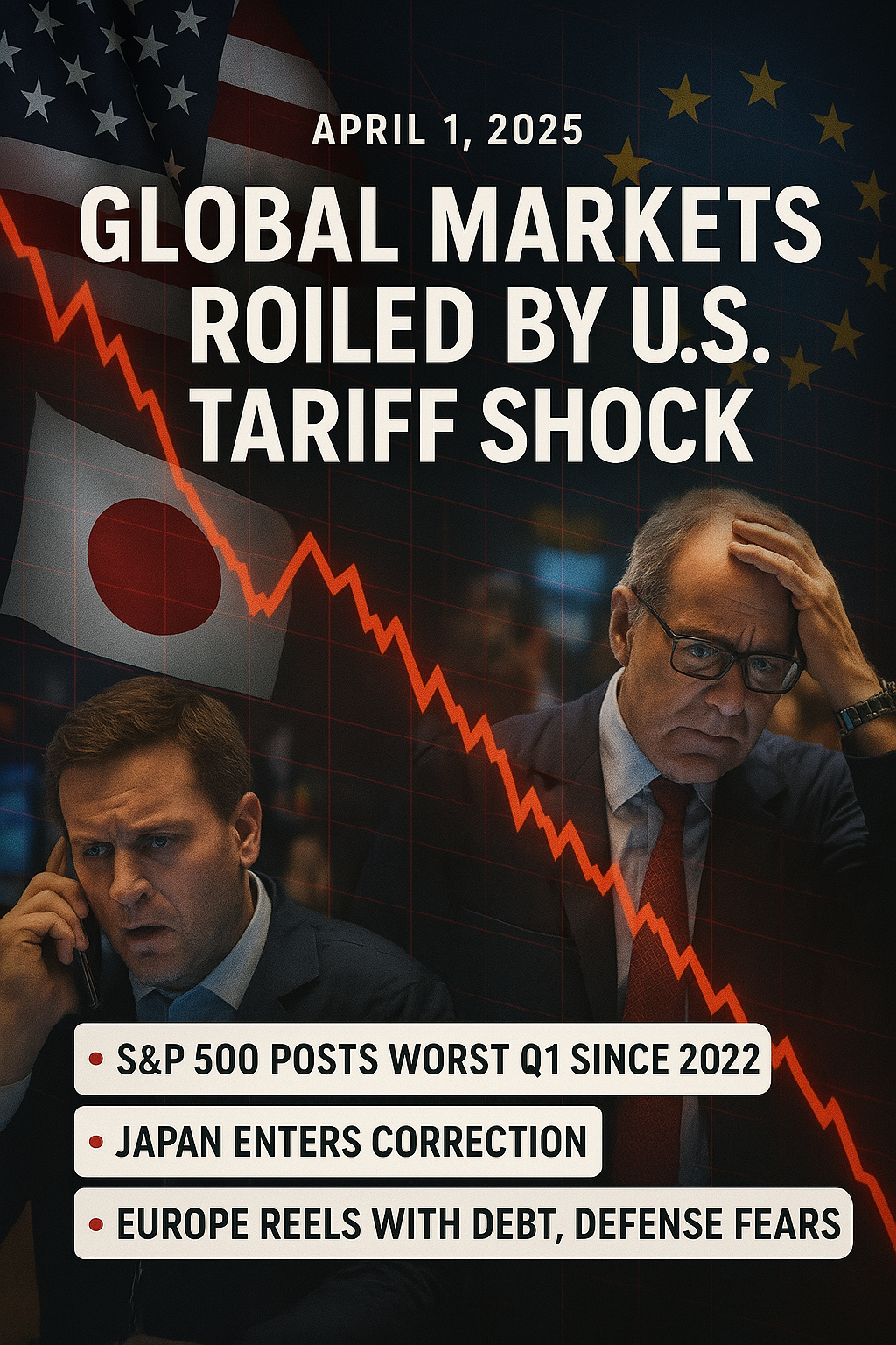 WBN TV - Global Market Update: Global Markets Plunge as Tariff War Escalates | European Defence Spending | Japan Crypto