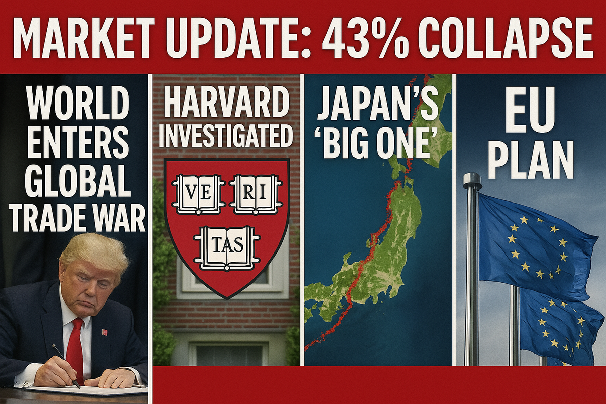 WBN TV - Global Market Update WBN TV - Global Market Update: April 82nd 2025 -: Market Update: 43% Collapse