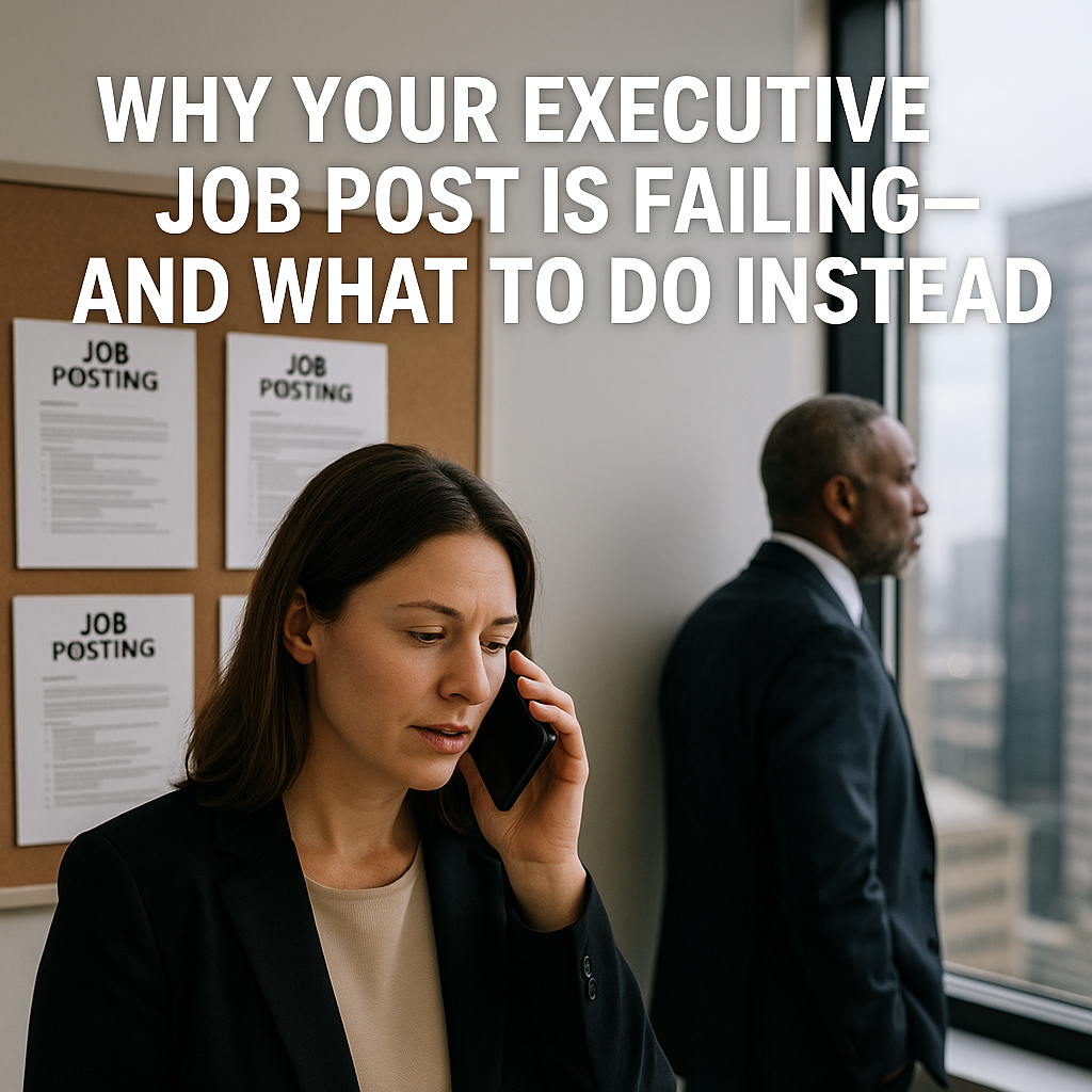 Why Your Executive Job Post Is Failing—and What to Do Instead