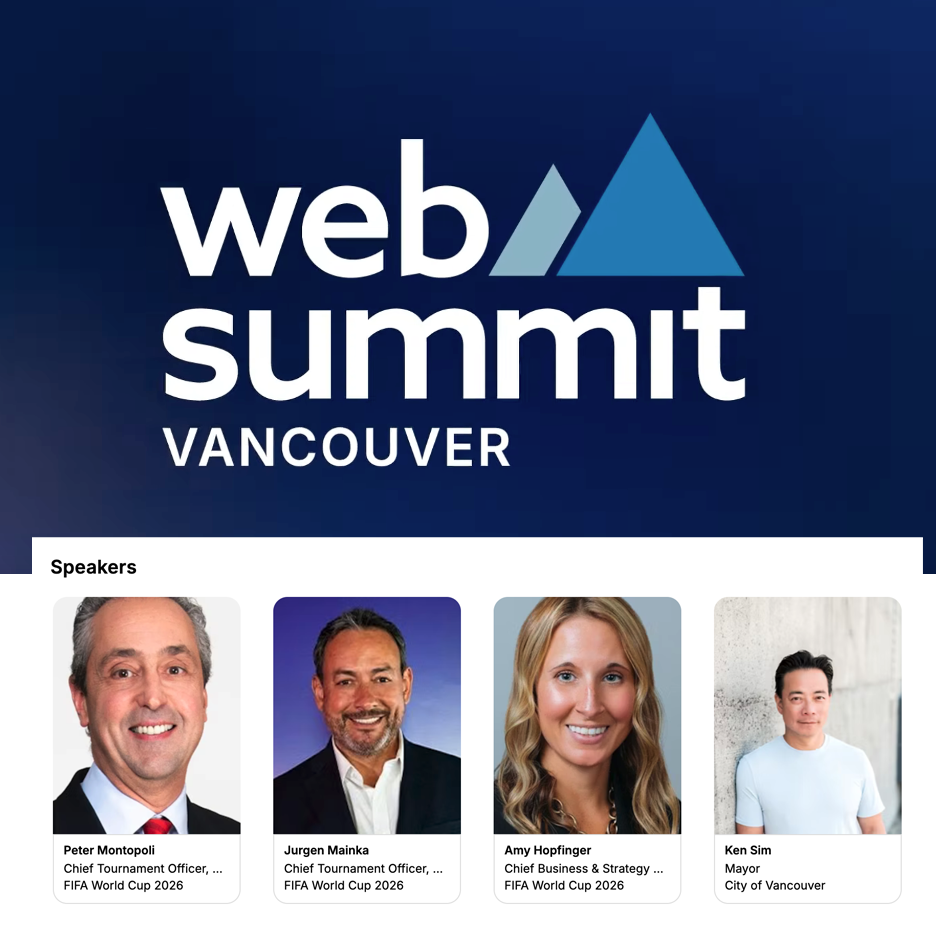 Major World Cup Panel at Web Summit Vancouver