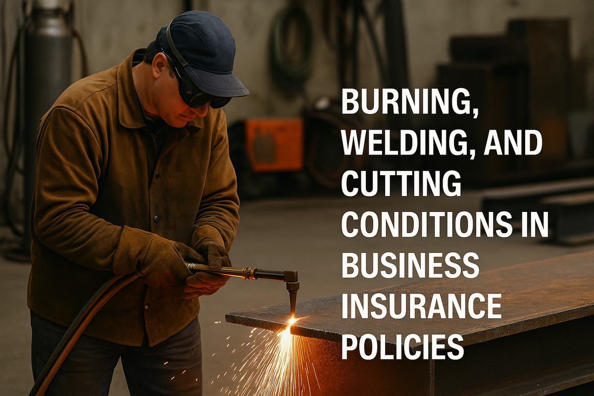 Burning, Welding, and Cutting Conditions in Business Insurance Policies