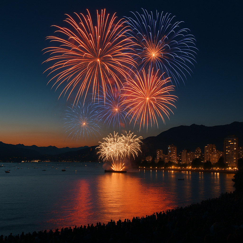 Fireworks Light Up Vancouver’s Summer Sky