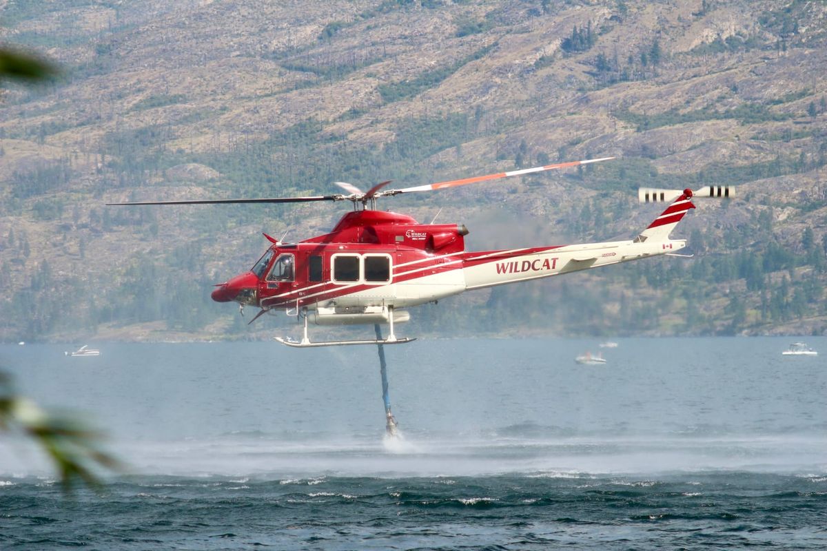 Fire in the Skies Over Peachland as Heroes on Land and Air Battle Drought Hill Blaze