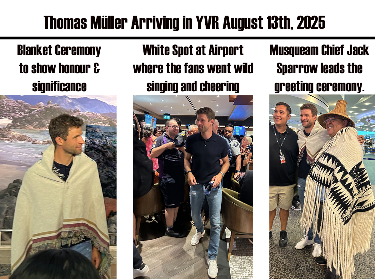 Müller's Hero Welcome Rocks Vancouver Airport