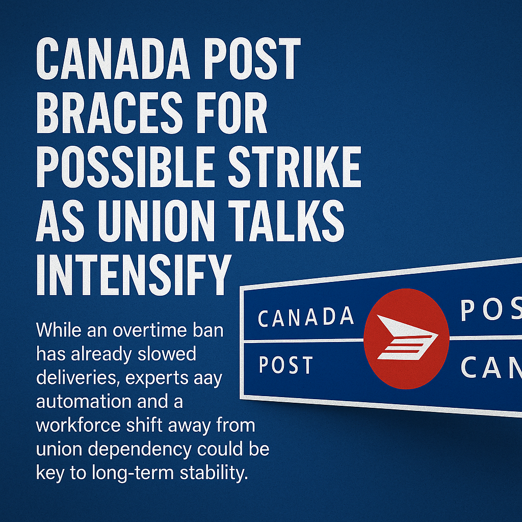 Canada Post Braces for Possible Strike as Union Talks Intensify