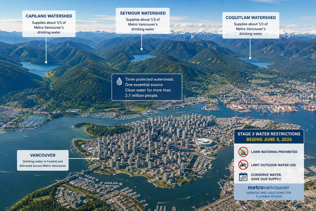Metro Vancouver Moves to Stage 3 Water Restrictions: Why Conservation Matters Even in One of Canada's Rainiest Regions