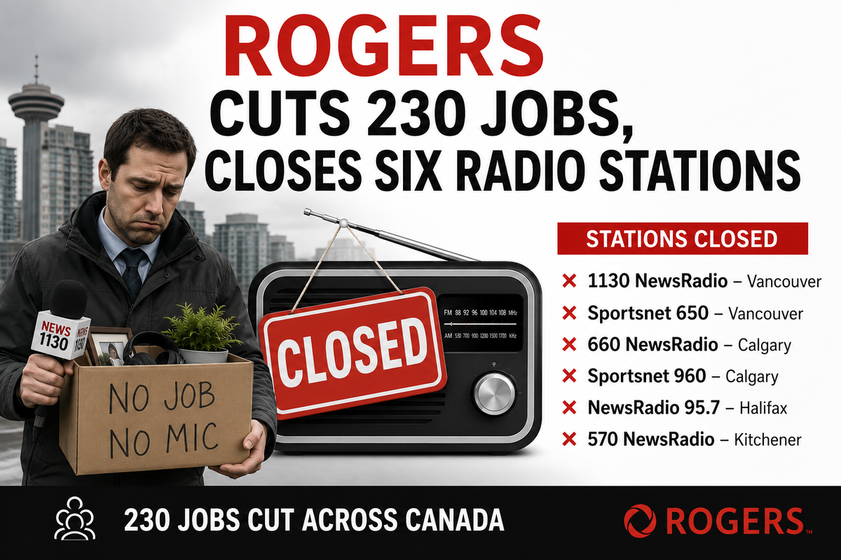 Rogers Shuts Down Six Radio Stations, What It Means for Canada's Local Media Landscape