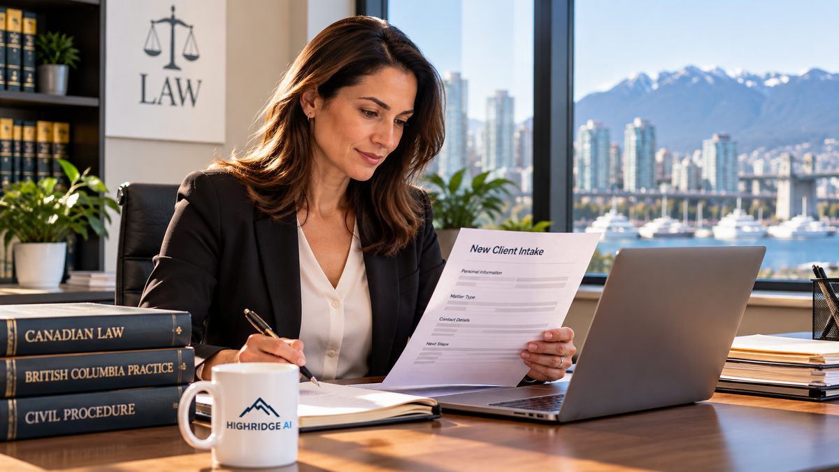 Why Manual Client Intake Is Costing Vancouver Legal Practices Billable Time