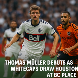 Thomas Müller playing for Vancouver Whitecaps vs Houston Dynamo