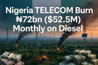 Nigeria’s Telecom Industry Burns $52.5M Monthly on Diesel to Keep Networks Running