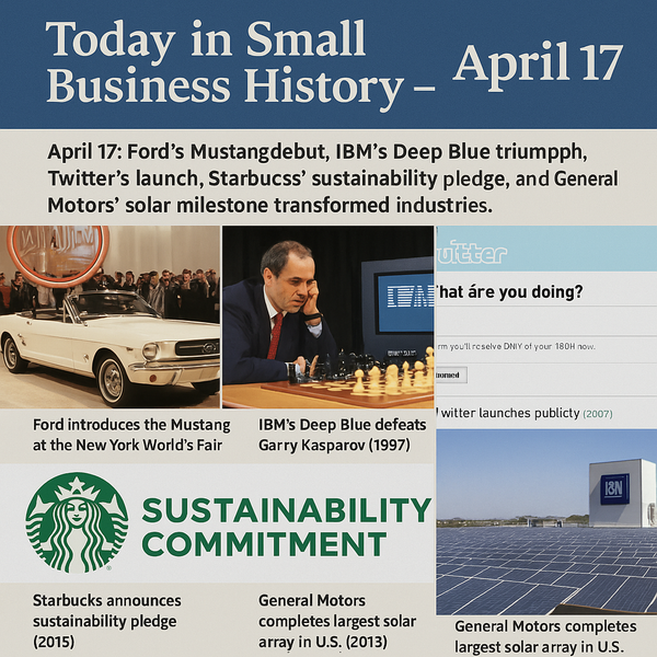 Today in Small Business History – April 17th