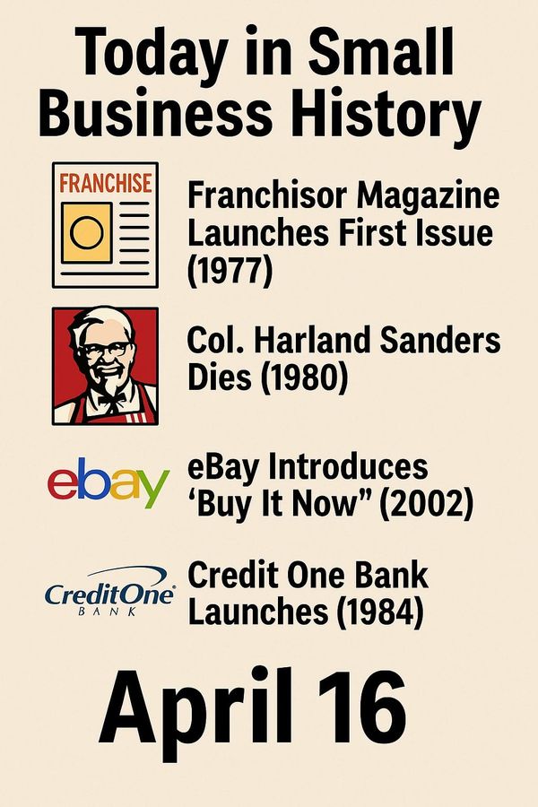 Today in Small Business History – April 16th