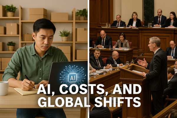 The Global Five: Biz Buzz Before Breakfast: AI, Costs, and Global Shifts