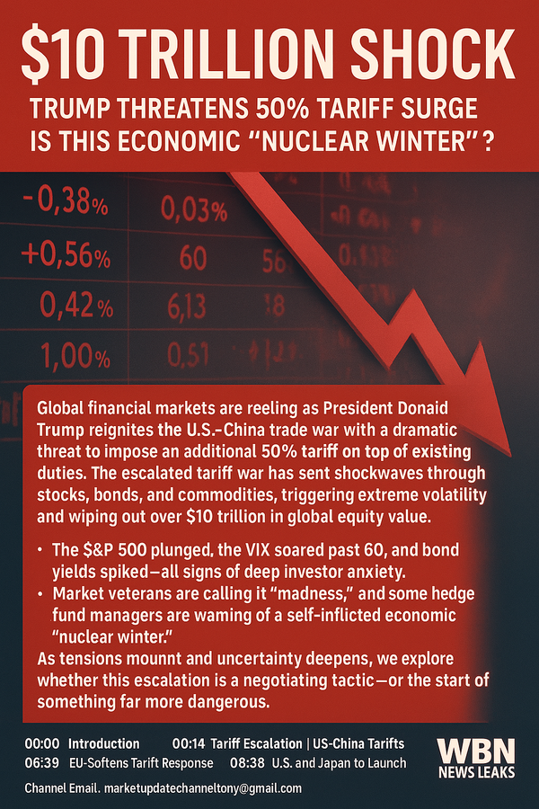 WBN TV - Global Market Update: April 8th 2025 - $10 Trillion Wiped: Global Financial System on the Brink as Tariff War Escalates