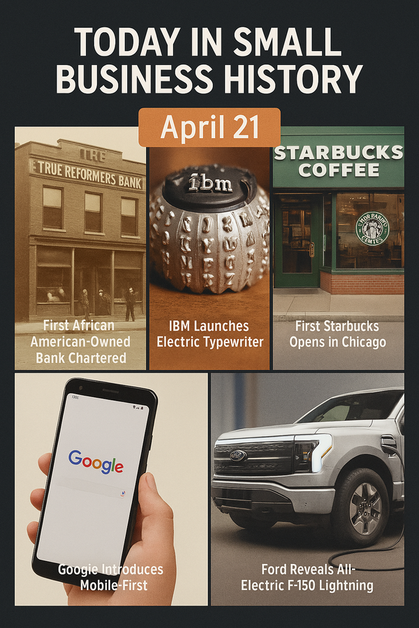 Today in Small Business History – April 21st
