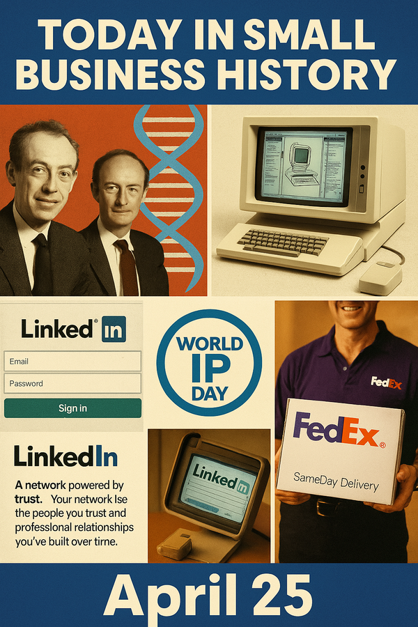 Today in Small Business History – April 25th